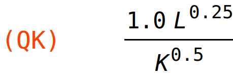 (QK)	(1.0*L^0.25)/K^0.5